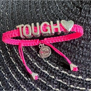 BCBG pink Affirmation Bracelet “TOUGH”